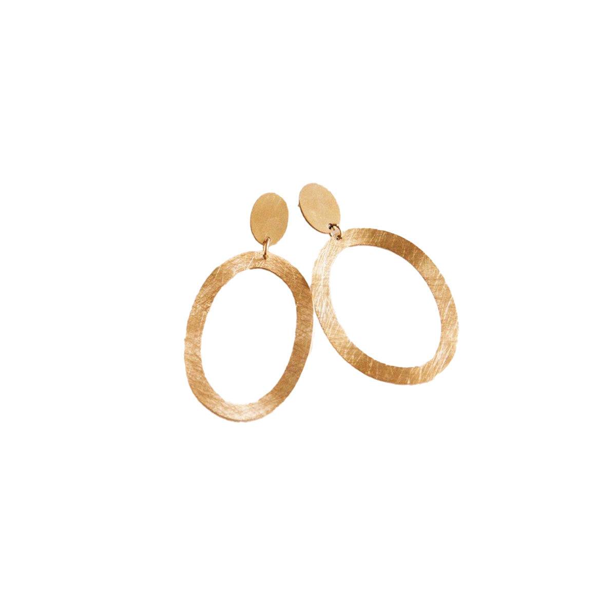 Grandes boucles d&rsquo;oreilles ovales