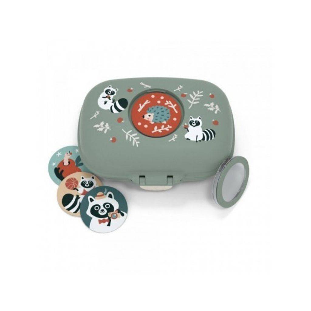 Boîte à goûter MB Gram vert Raccoon