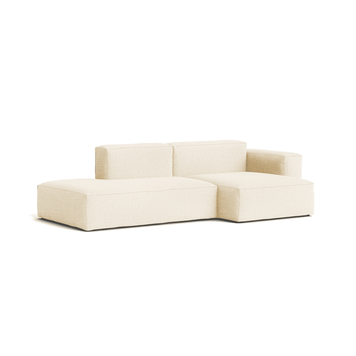 Canapé Méridienne Mags Soft Low 2.5 places – Combinaison 3 right – Hallingdal 100 – Coutures Beige