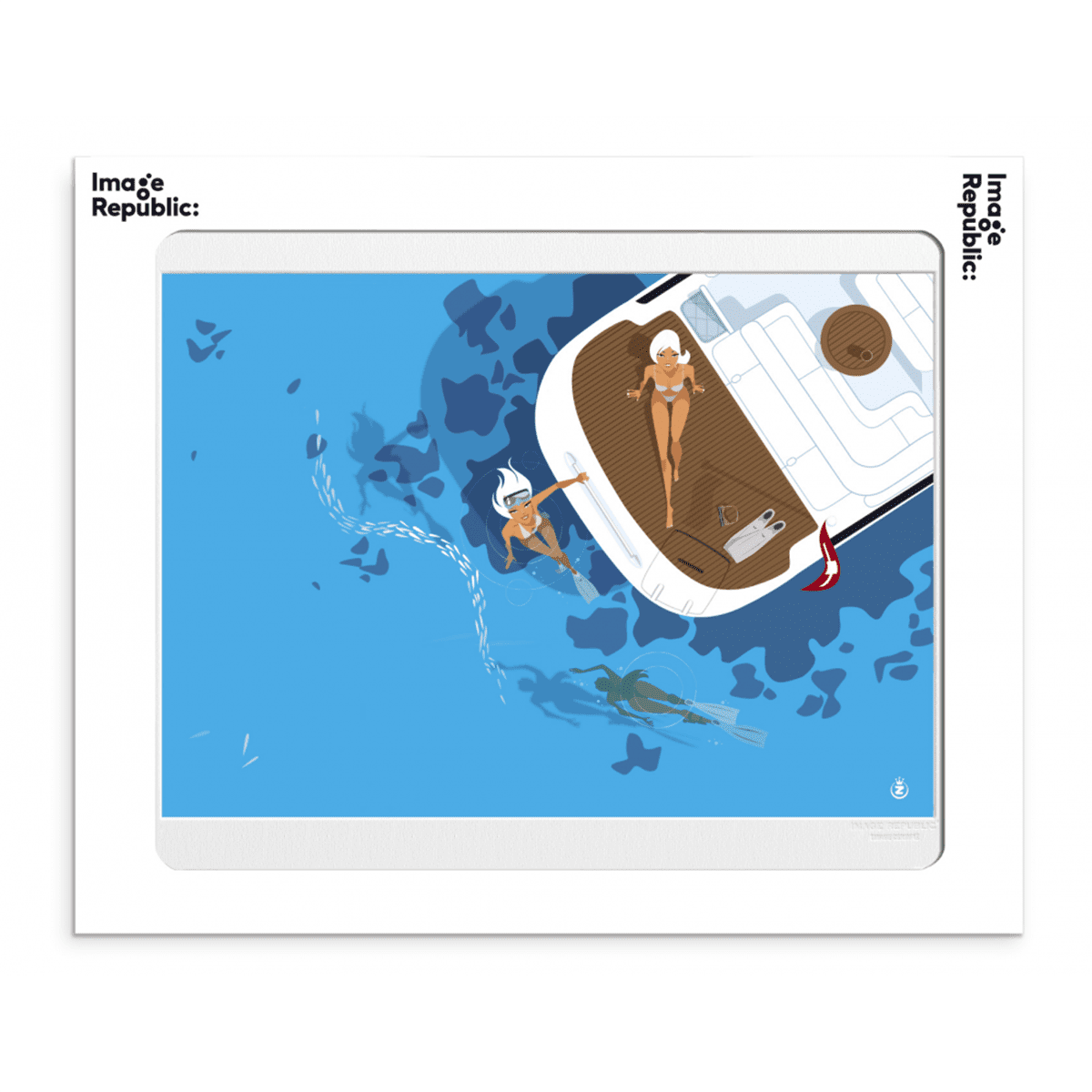 Affiche Monsieur Z love boat – 40 x 50 cm