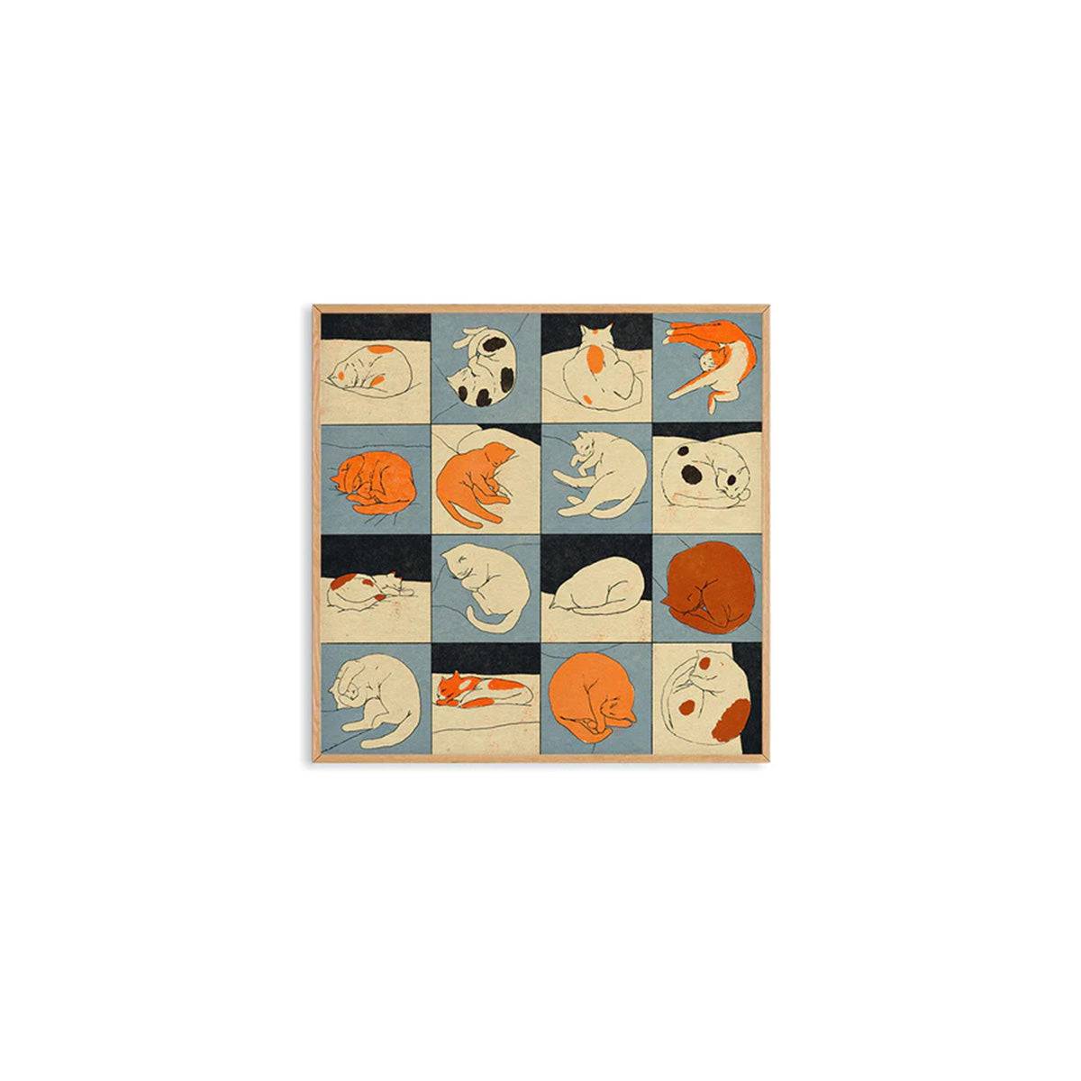 Affiche Enikő Eged – Sleeping Cat – 50 x 50 cm