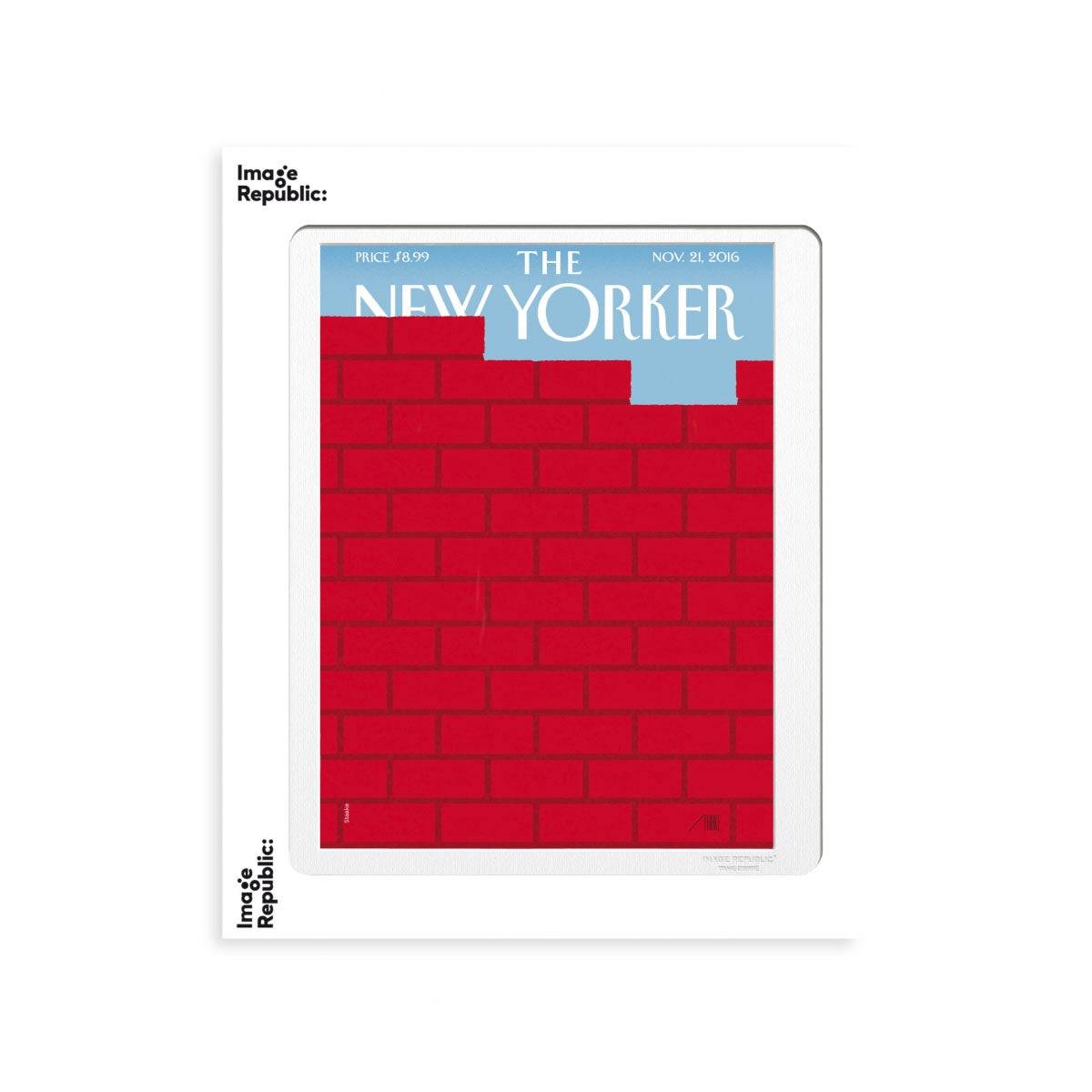 Affiche The Newyorker 180 Staake Red Brick Wall – 30 x 40 cm