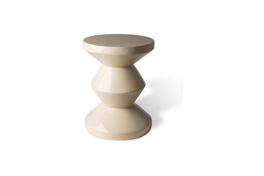 Table d&rsquo;appoint beige Zig Zag