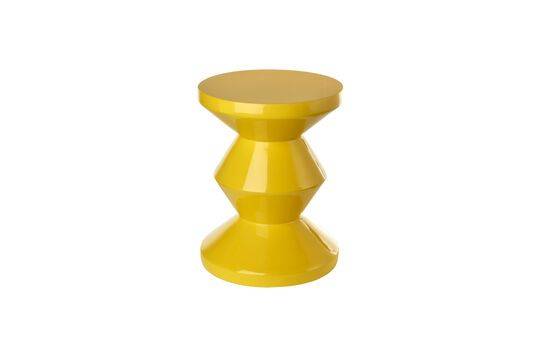 Table d&rsquo;appoint jaune Zig Zag