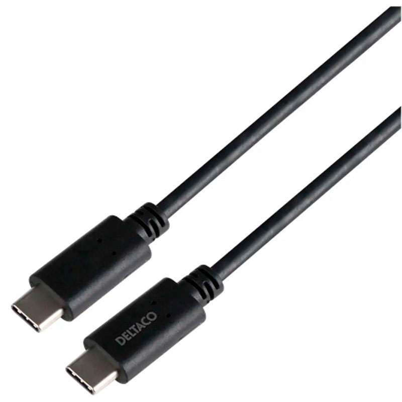 Deltaco Câble USB-C 240W – 1m (USB-C/USB-C) Noir