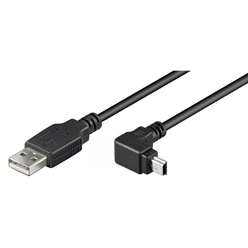 Goobay Câble Mini USB coudé – 1,8 m